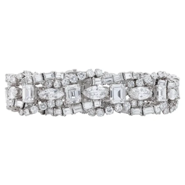 French Diamond Bracelet 55.00 Carat - Image 2