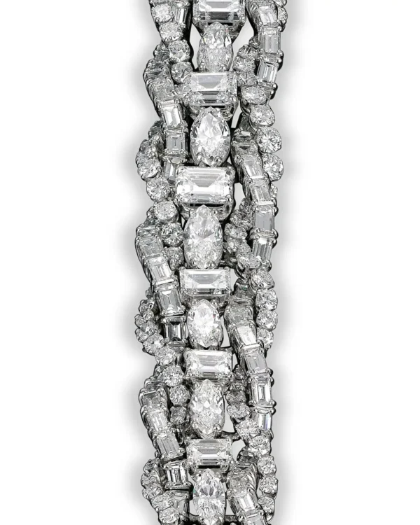 French Diamond Bracelet 55.00 Carat - Image 3