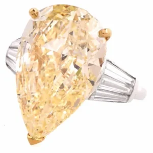 GIA 13.41 Carat Natural Fancy Pear