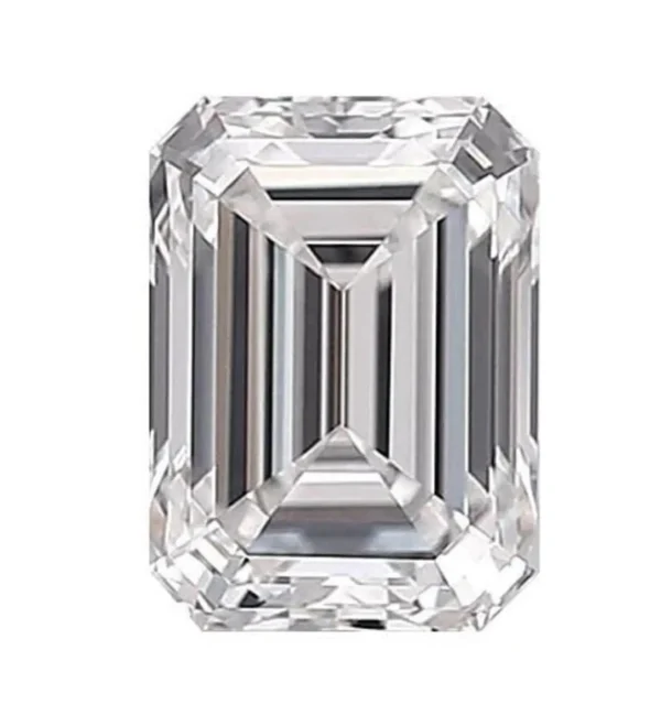 GIA Certified 3 Carat Emerald Cut Diamond Ring - Image 2