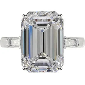 GIA Certified 4.21 Carat Emerald Cut Diamond Ring VS1 Clarity F colour