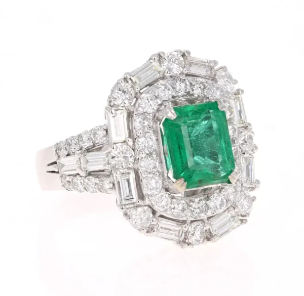 GIA Certified Emerald Diamond 18K