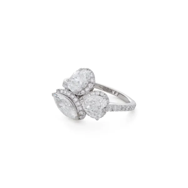 Graff Icon Multi Shape Diamond Engagement Ring - Image 4