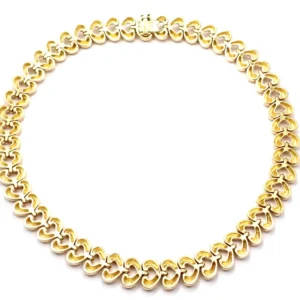 Heart Link Choker Yellow Gold Necklace Van Cleef & Arpels