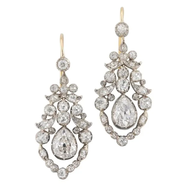 Late Georgian Diamond Earrings For Sale - A Rare Pair - Image 4