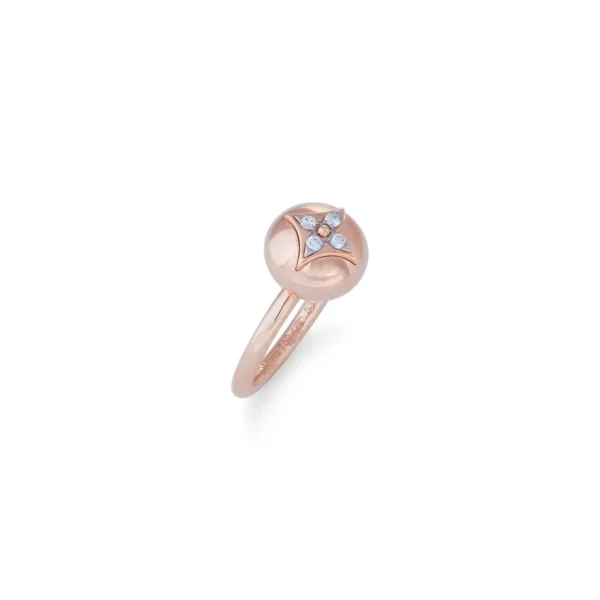 Louis Vuitton B Blossom Gold and Diamond Ring - Image 3