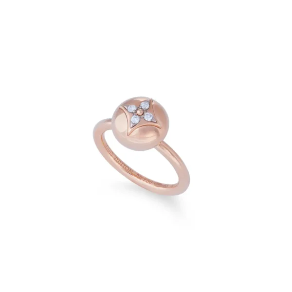 Louis Vuitton B Blossom Gold and Diamond Ring - Image 2