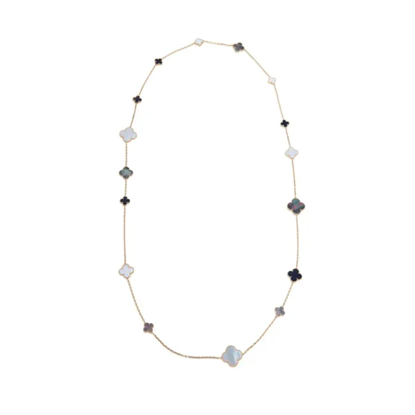 Magic Alhambra 16 Motif Mother of Pearl Necklace - Image 3