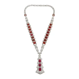 Magnificent Art Deco Ruby Diamond