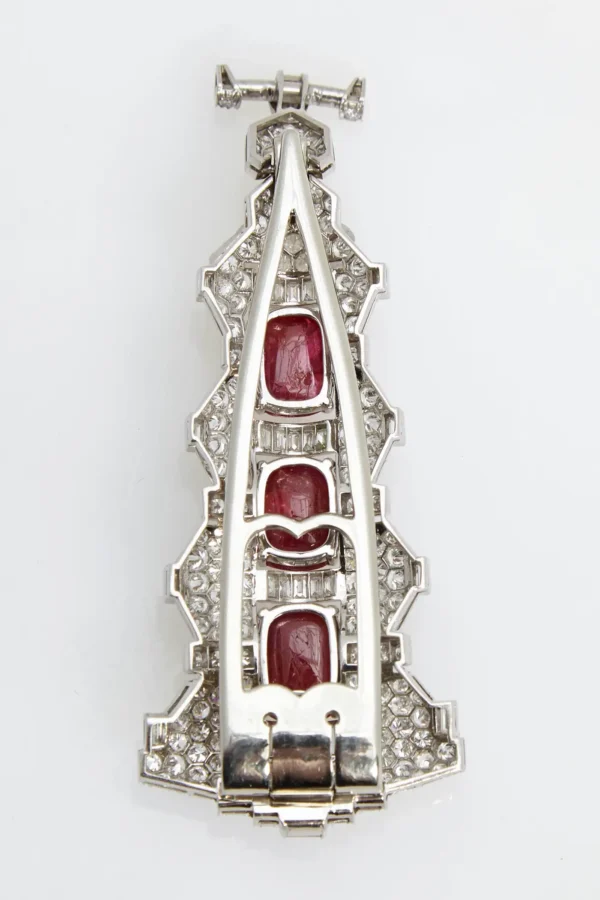 Magnificent Art Deco Ruby Diamond Sautoir Necklace - Image 7