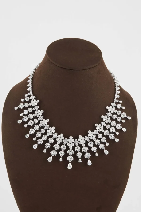 Magnificent Diamond Drop Necklace - Image 4