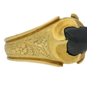 Mediaeval Duchess of Lancaster Sapphire Gold Posy Ring