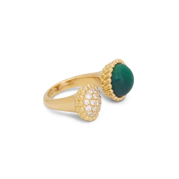 Perlée Couleurs Malachite and Diamond Ring - Image 3