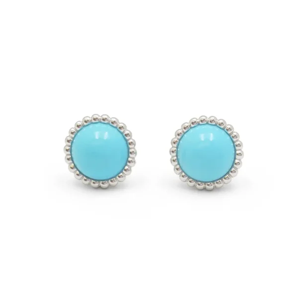 Buy Perlée Couleurs Turquoise Earrings - Image 4