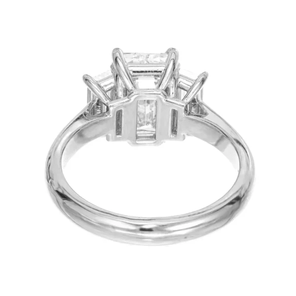 Peter Suchy GIA 2.41 Carat Diamond Platinum Three-Stone Engagement Ring - Image 6