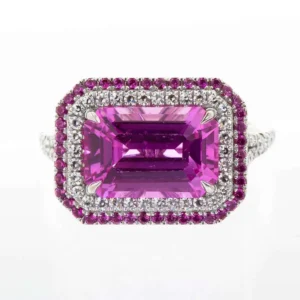 Pink Sapphire Ring Natural No-Heat