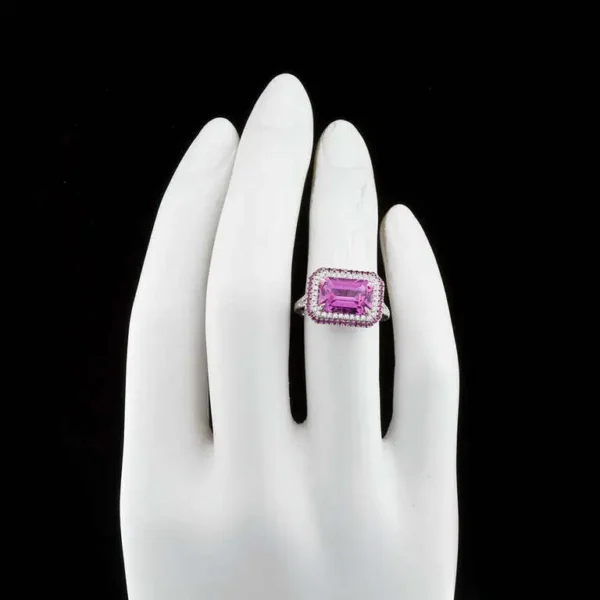 Pink Sapphire Ring Natural No-Heat - Image 7