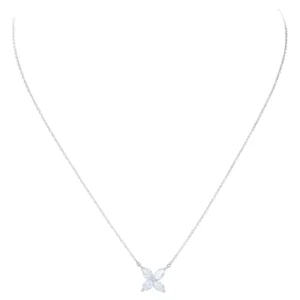 Platinum and Diamond Pendant Neckl