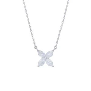 Platinum and Diamond Pendant Necklace, Large Tiffany & Co. Victoria