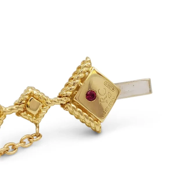 Roberto Coin Ducale Yellow Gold and Diamond Bracelet - Image 4