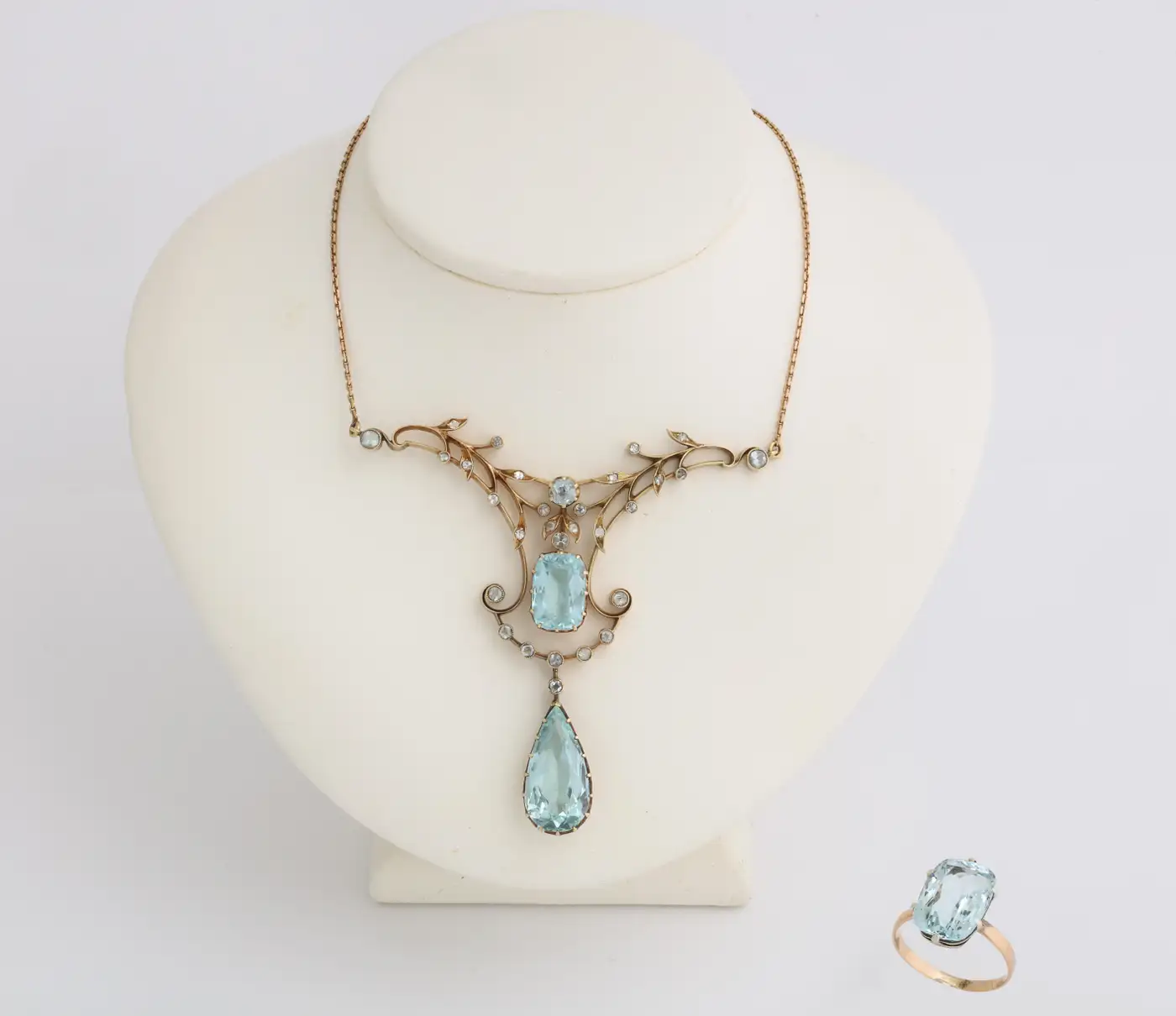 Russian Art Nouveau Aquamarine