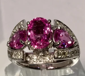 Spectacular Vivid Pink Sapphire Di