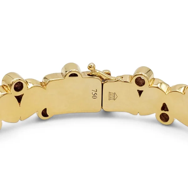 Temple St. Clair Yellow Gold Diamond Bangle Bracelet - Image 3