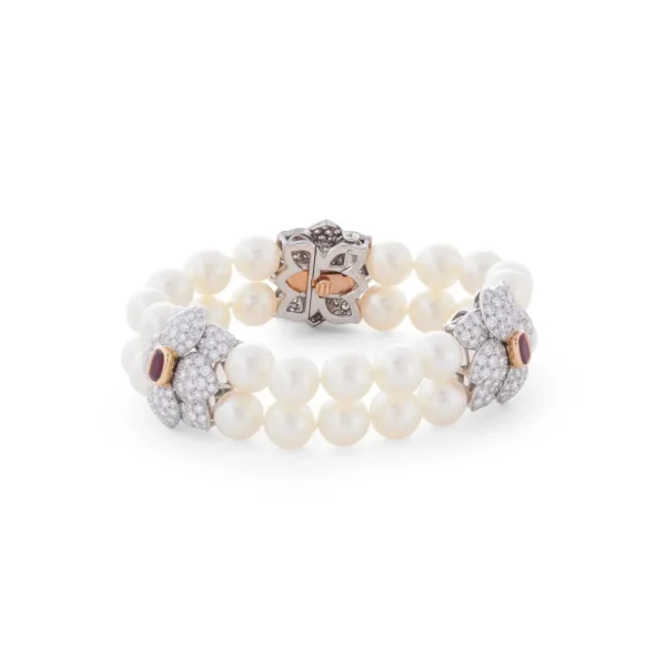 Buy Ruby Pearl and Diamond Bracelet - Tiffany & Co. - Image 5