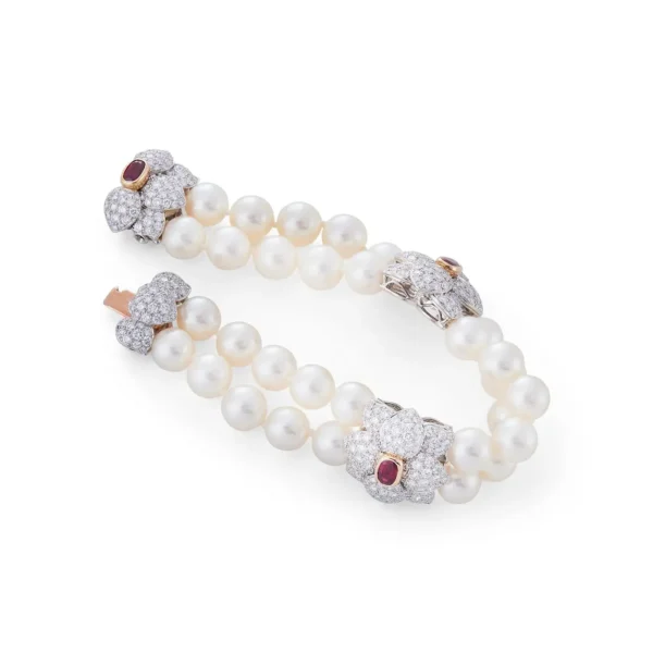 Buy Ruby Pearl and Diamond Bracelet - Tiffany & Co. - Image 4