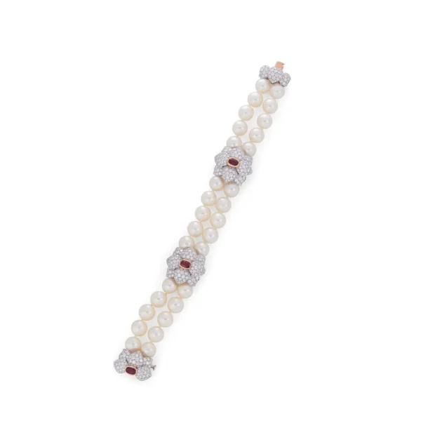 Buy Ruby Pearl and Diamond Bracelet - Tiffany & Co. - Image 3