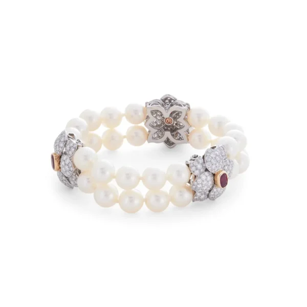 Buy Ruby Pearl and Diamond Bracelet - Tiffany & Co. - Image 2