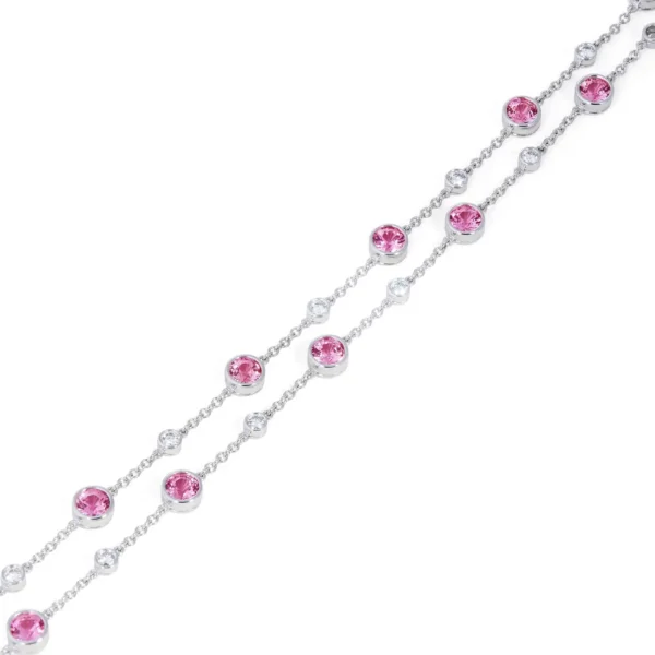 Tiffany Swing Pink sapphire and Diamond Necklace Tiffany & Co. - Image 5