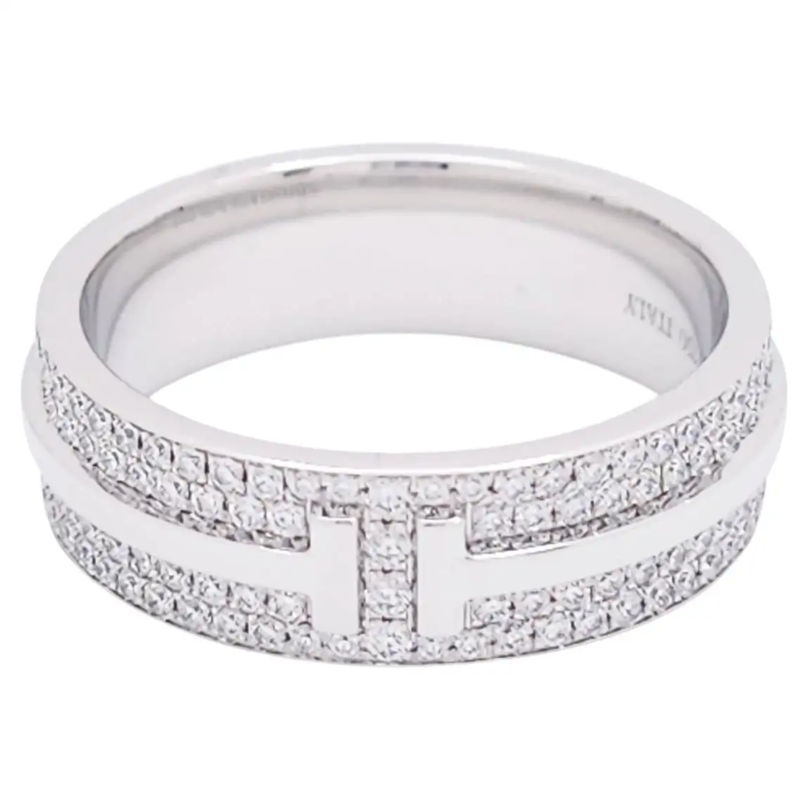 Tiffany T Wide Pave Diamond Band