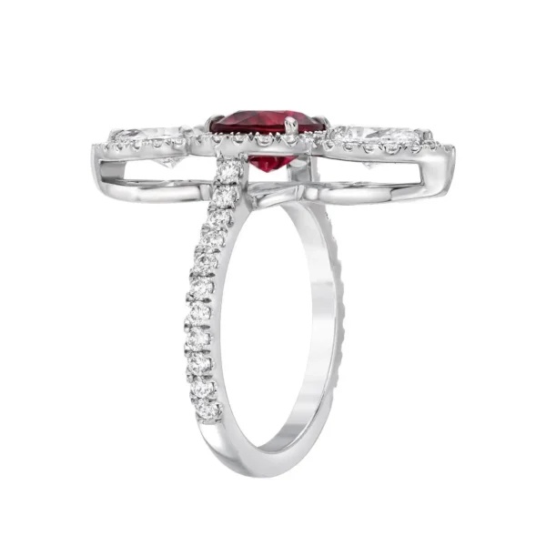 Unheated Ruby Ring 2.09 Carats AGL Certified No Heat - Image 4