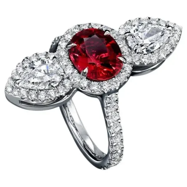 Unheated Ruby Ring 2.09 Carats AGL Certified No Heat