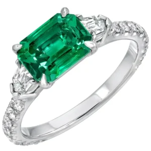 Untreated Emerald Ring 1.47 Carat