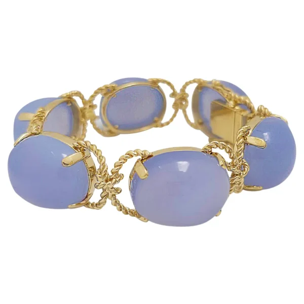 Verdura Pebble Chalcedony Bracelet