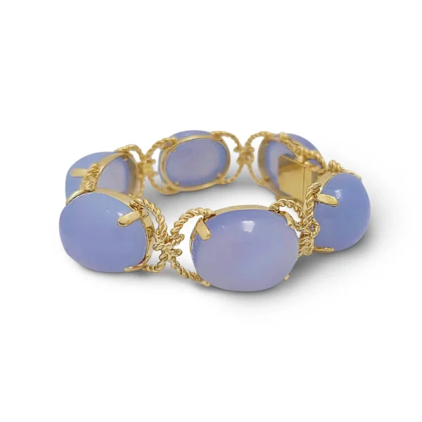 Verdura Pebble Chalcedony Bracelet - Image 3