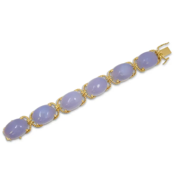 Verdura Pebble Chalcedony Bracelet - Image 2