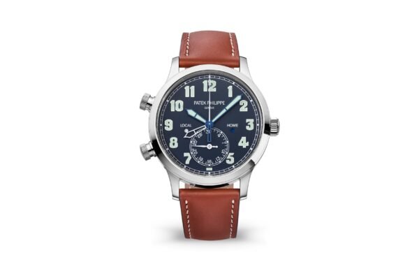 Buy Patek Philippe 5524G-001 Complications Calatrava Pilot Travel Time White Gold Blue Dial - Image 13