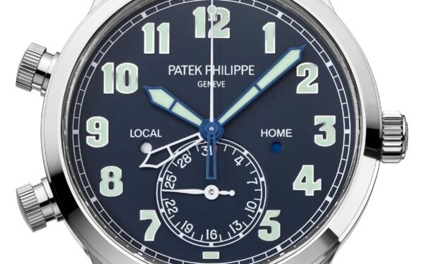 Buy Patek Philippe 5524G-001 Complications Calatrava Pilot Travel Time White Gold Blue Dial - Image 7