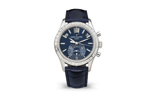 Buy Patek Philippe 5961P-001 Complications Chronograph Annual Calendar Platinum Diamond Set Blue Dial - Image 9