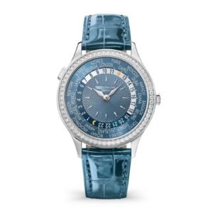 Buy Patek Philippe 7130G-016 Complications World Time White Gold Blue Dial Diamond Bezel