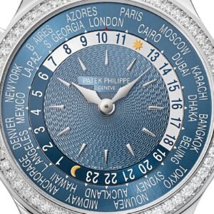 Buy Patek Philippe 7130G-016 Complications World Time White Gold Blue Dial Diamond Bezel