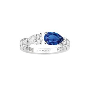 Buy Joséphine Duo Éternel ring – White gold, sapphire, diamonds