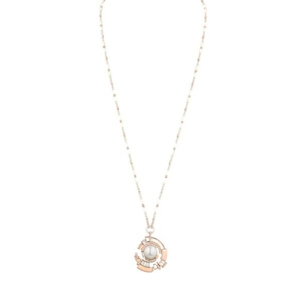 Buy Chaumet Labyrinthe Necklace - Rose gold, mother-of-pearl, pearls, diamonds - Image 2