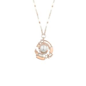 Buy Chaumet Labyrinthe Necklace – Rose gold, mother-of-pearl, pearls, diamonds