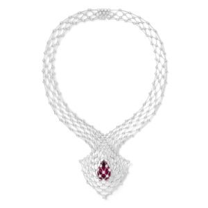 Buy Chaumet Lacis Necklace – White gold, rubellite, diamonds