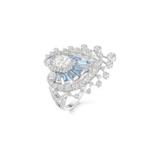 Buy Chaumet Promenades Impériales Ring – White gold, diamonds, aquamarines