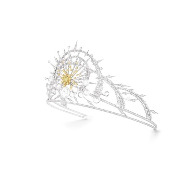 Buy Chaumet Soleil Glorieux Tiara - White gold, yellow gold, yellow diamonds, diamonds - Image 2